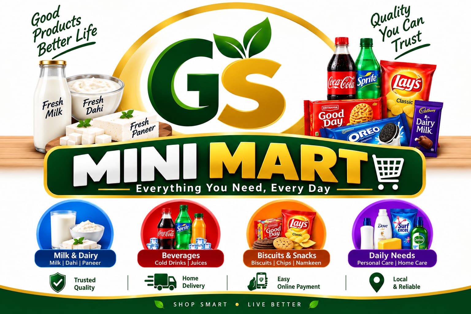 GS Mini Mart Banner